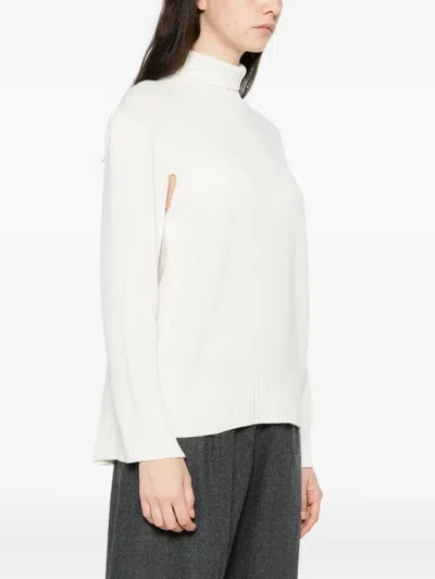 Fabiana Filippi Cut-out Detailing Sweater In White