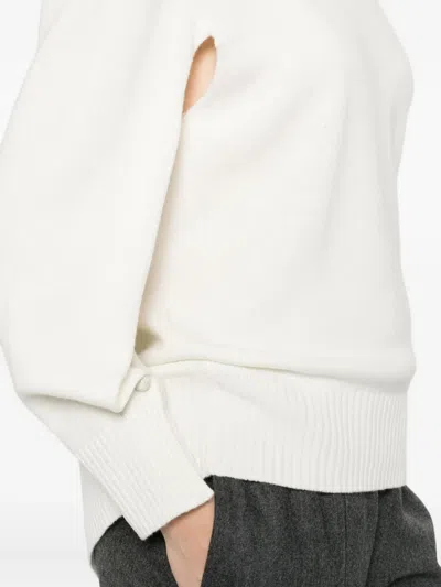 Fabiana Filippi Cut-out Detailing Sweater In White