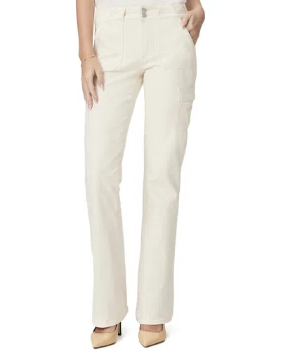 Paige Sloane Sandy Ecru Wide Cargo Jean In Neutral