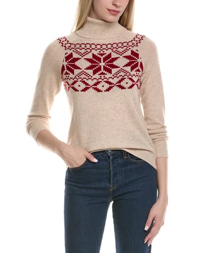 Sofiacashmere Fairisle Turtleneck Wool & Cashmere-blend Sweater In Multi