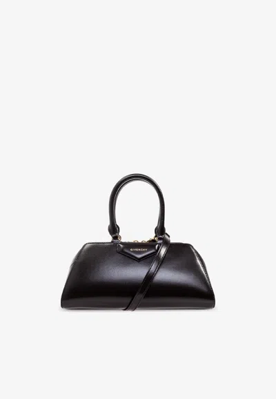 Givenchy Women Antigona East West Small Leather Shoulder Bag In Brown