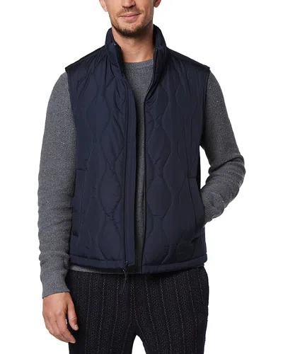 Andrew Marc Hampden Quilted Vest In Blue