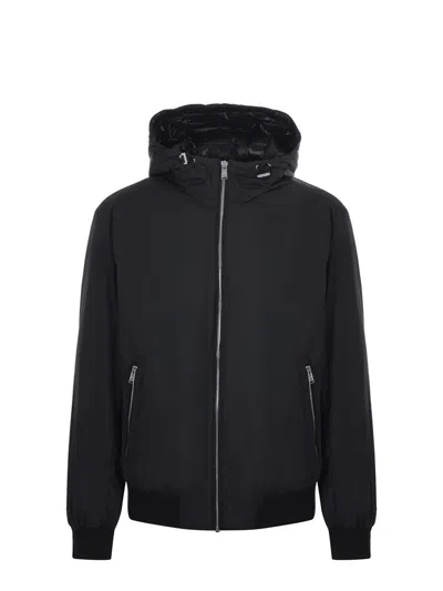 Hugo Boss Down-filled Jacket With Water-repellent Finish In Black