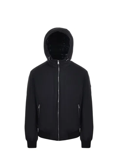Hugo Boss Down-filled Jacket With Water-repellent Finish In Black