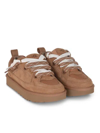 Ugg W Lo Lowmel Suede Sneakers In Brown
