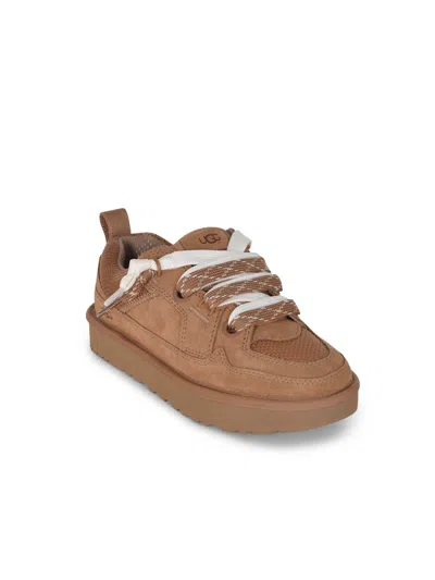 Ugg W Lo Lowmel Suede Sneakers In Brown