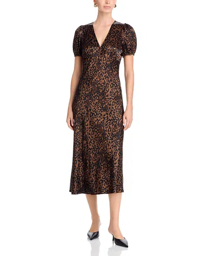 Rails Junia V Neck Dress In Brown