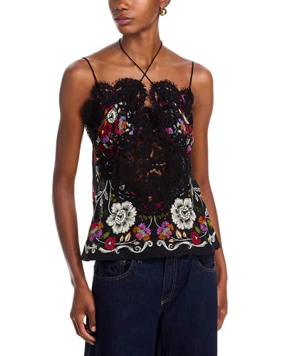 Farm Rio Rococo Flowers Top In Multi