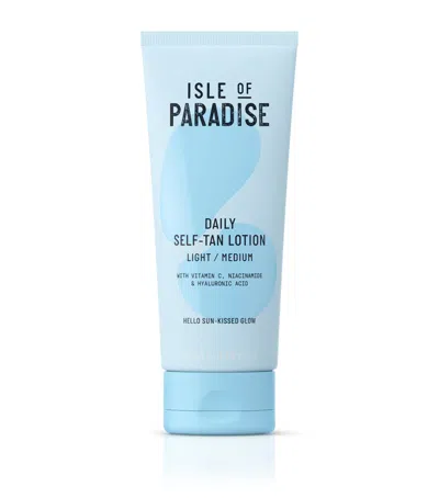 Isle Of Paradise Daily Light/medium Self-tan Lotion In Blue