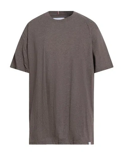 Les Deux Man T-shirt Dark Brown Size Xxl Cotton In Brown