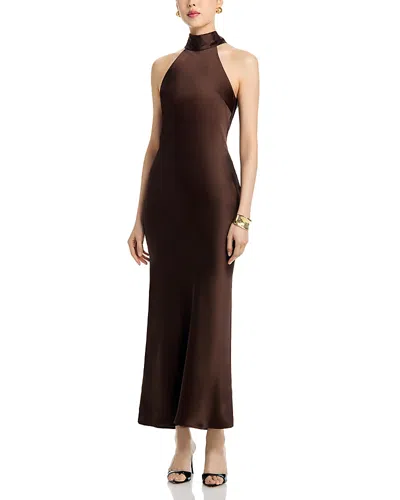 Steve Madden Lara Gown In Burgundy