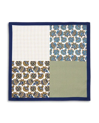 The Men's Store At Bloomingdale's Floral & Dot Silk Pocket Square - Exclusive In Multi