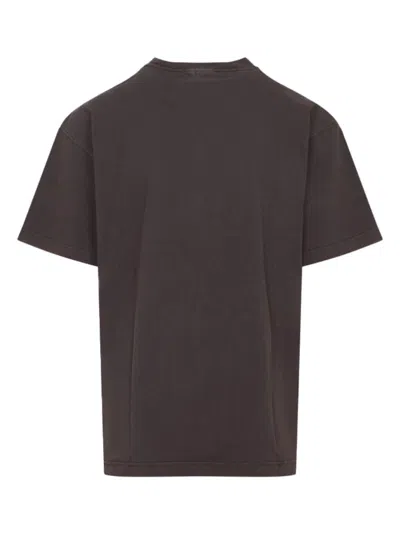 Carhartt Wip Logo Cotton T-shirt In Brown