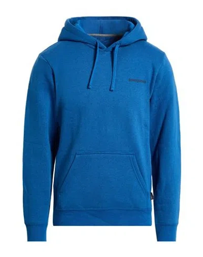 Patagonia Man Sweatshirt Blue Size S Recycled Polyester, Recycled Cotton In Blue