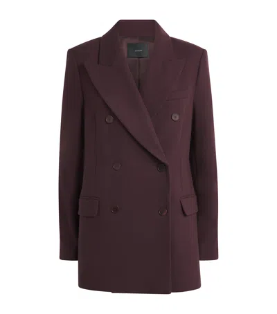 Joseph Stretch-wool Valery Blazer In Brown