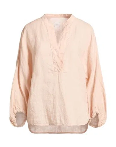 Eleventy Woman Top Blush Size 2 Linen In Orange
