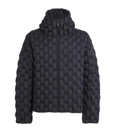 Raxxy 3d Down-filled Woven Puffer Jacket In Black