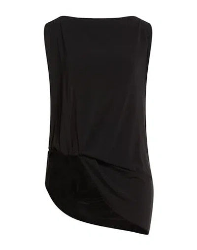 Jacquemus Woman Top Black Size L Viscose, Polyester, Elastane In Black