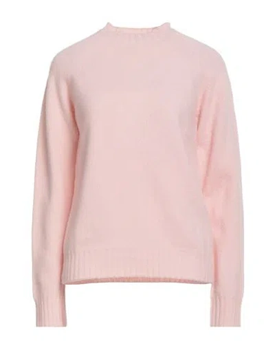 Drumohr Woman Sweater Light Pink Size S Lambswool In Pink