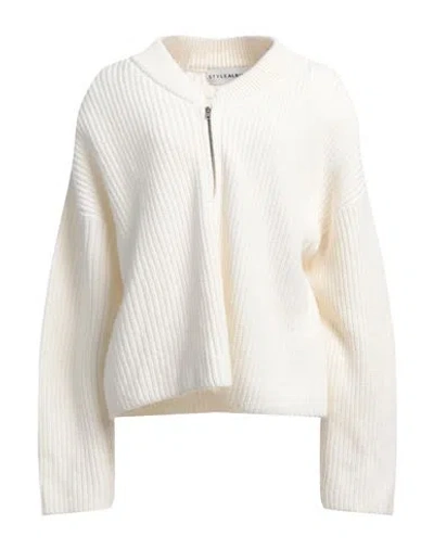 Stylealbum Woman Sweater White Size M/l Wool, Viscose, Polyamide, Cashmere In White