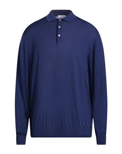 Gioferrari Man Sweater Blue Size 48 Merino Wool In Blue