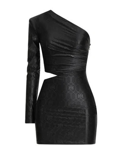Elisabetta Franchi Woman Mini Dress Black Size 2 Polyamide, Elastane In Black