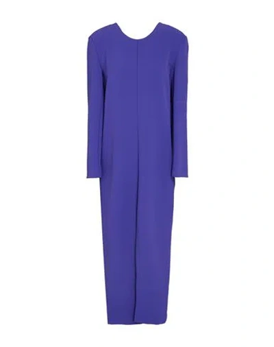 Meimeij Woman Midi Dress Purple Size 4 Polyester, Elastane, Acetate In Purple