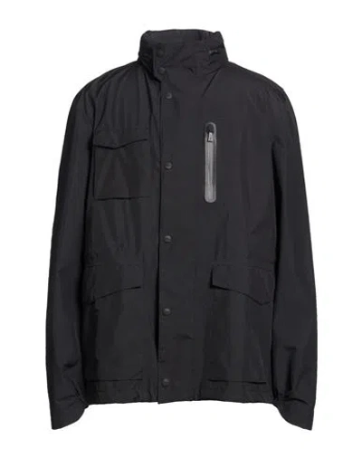 Herno Laminar Man Jacket Navy Size 44 Polyester In Black