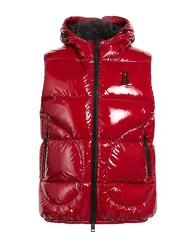 Herno Man Vest Red Size 46 Polyamide, Polyurethane In Red
