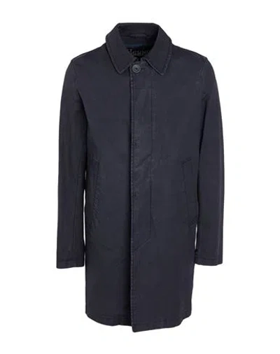 Herno Man Overcoat & Trench Coat Midnight Blue Size 44 Cotton, Elastane In Blue