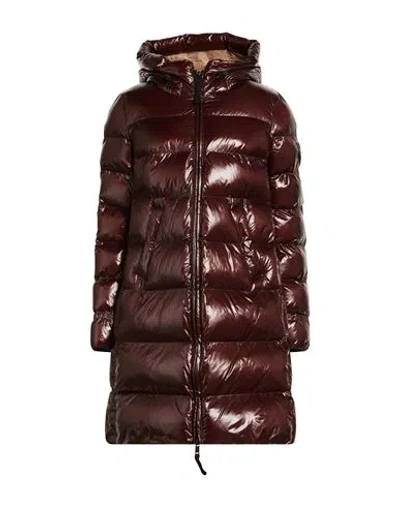 Dekker Woman Puffer Chocolate Brown Size 14 Polyamide, Polyester In Brown