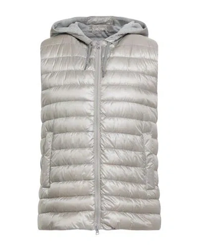 Herno Man Vest Beige Size 44 Polyamide, Polyester, Cotton In Gray