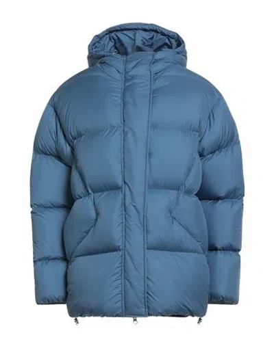 Colmar Woman Puffer Slate Blue Size 14 Polyester In Blue