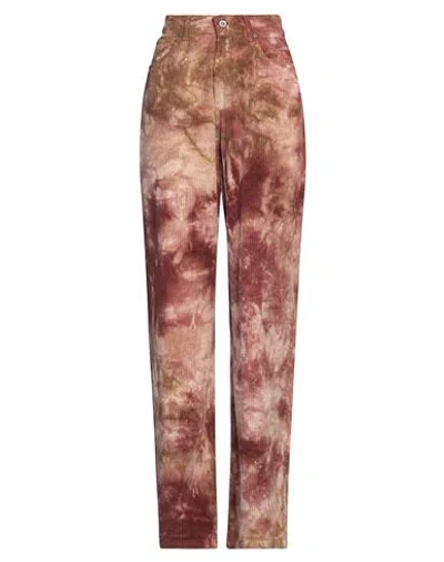 Dixie Woman Pants Camel Size M Cotton In Brown