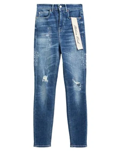 Guess Woman Jeans Blue Size 25w-29l Cotton, Elastane In Blue