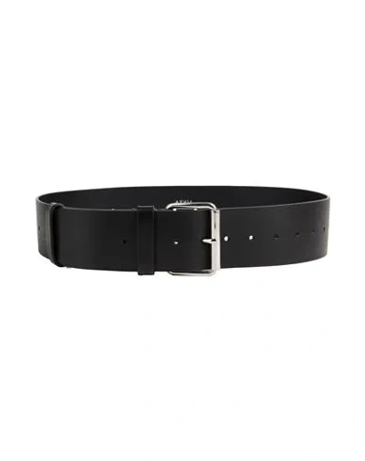 Atxa Woman Belt Black Size Onesize Leather In Black