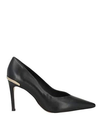 Luciano Padovan Woman Pumps Black Size 5 Leather In Black
