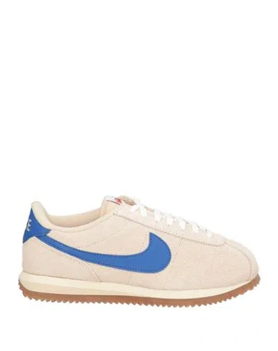 Nike Woman Sneakers Cream Size 5.5 Leather In White