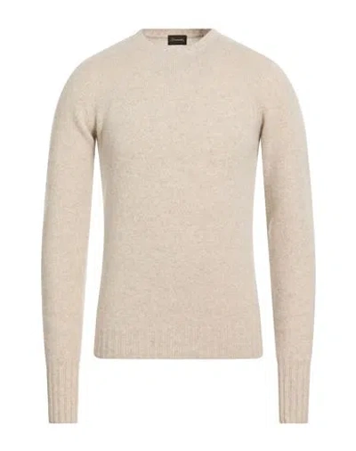 Drumohr Man Sweater Light Grey Size 38 Cashmere In Gray