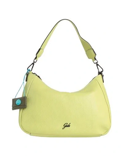 Gabs Isabel Woman Shoulder Bag Lime Green Size - Calfskin In Green