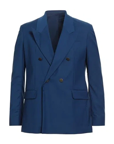 Marsēm Collection Man Blazer Blue Size 40 Fluorine Fiber, Viscose, Elastane In Blue