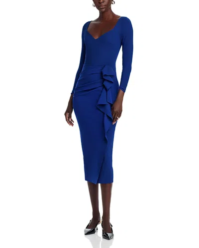 Chiara Boni La Petite Robe Silvheart Midi Dress In Blue