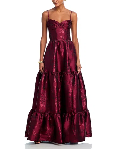 V. Chapman Lucetta Dress In Burgundy