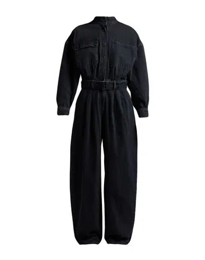 Frame The Cocoon Jumpsuit Woman Jumpsuit Black Size L Organic Cotton