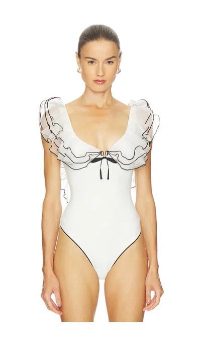 Free People Sugar Rush Bodysuit In White