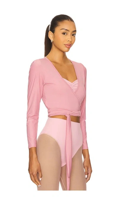 Port De Bras Sage Wrap Top In Pink