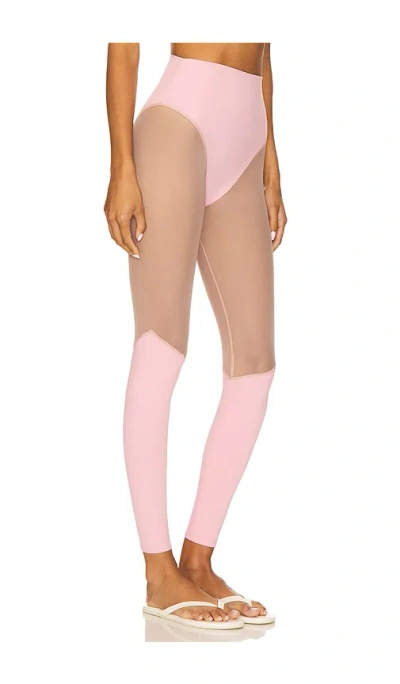 Port De Bras Cindy Mesh Legging In Pink