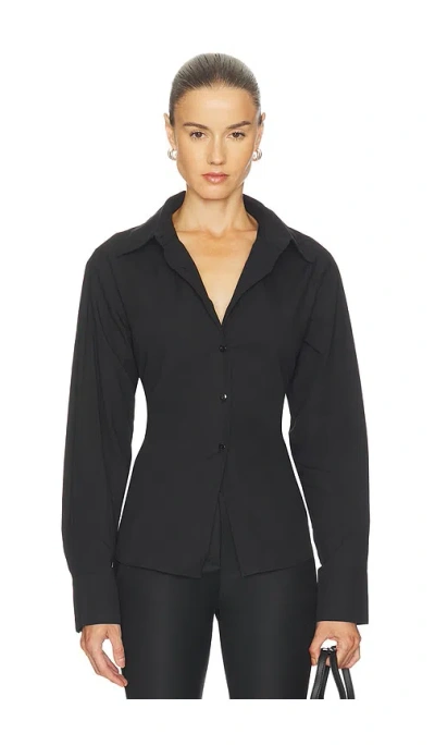 All The Ways Clarise Open Back Top In Black