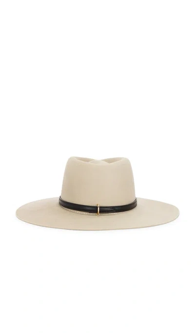 Janessa Leone Beck Fedora Hat In Neutral