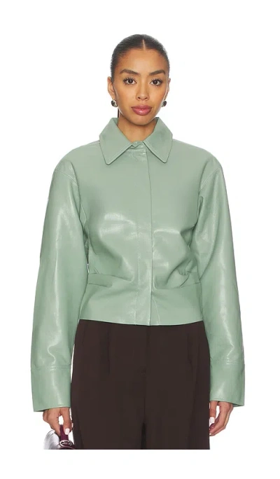 Nanushka Hildie Blouse In Green